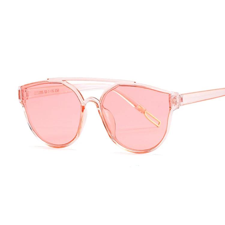 Негабаритных кошачий глаз солнцезащитные очки для женщин Роскошные прозрачные градиентные солнцезащитные очки большая оправа винтажные очки UV400 очки для леди - Цвет линз: Розовый