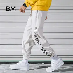 2019 летние уличные Беговые брюки в повседневном стиле мужские белые спортивные штаны в стиле хип-хоп модные спортивные брюки в Корейском