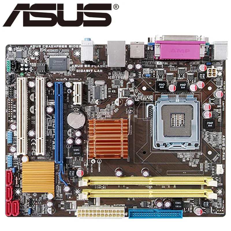 Asus P5QPL-AM настольная материнская плата G41 Socket LGA 775 для Core 2 Extreme Quad Duo Pentium D Celeron DDR2 8G u ATX б/у