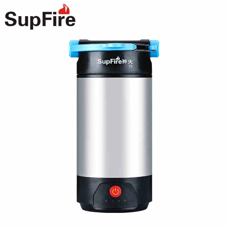 

Supfire Flashlight Camping Light LED Torch Linterna T9 18650 Battery 1000lm Tent Light Lanterna for Fenix Convoy Nitecore Nicron