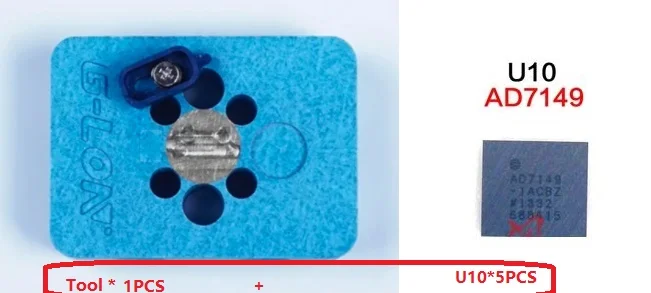 Для Iphone 7 plus P u10 AD7149 ic чип 5 шт. + U10 отпечаток пальца Главная Кнопка Ремонт базовое