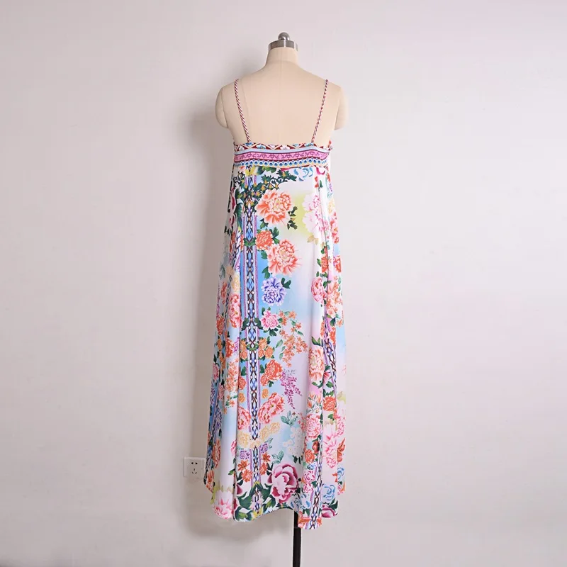 Boho Floral Print Maxi Dress | Uniqistic.com