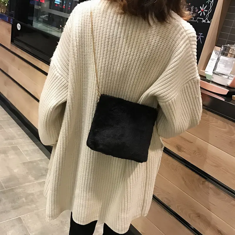 Janespri NEW Women Bags Velour Chain Flap Shoulder Bags for Women Female Messenger Bag Girls Crossbody Bag Handbags Sac A MainIMG_9399 (15)