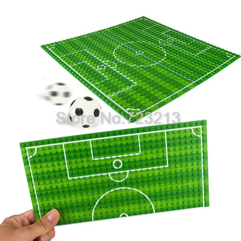 

Big Size Blocks Base Plate 32*16 Dots Basketball Football Baseplate For Figure Field Court Block DIY Toys for Children