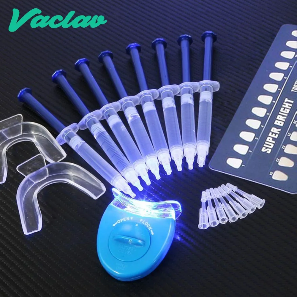Vaclav Teeth Whitening Light Lamp Powder Tooth Whitening Gel Kit Tooth