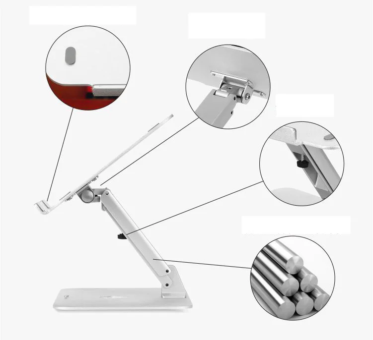 Laptop Stand Riser for MacBook Pro/Air 13 15 Aluminum Foldable Adjustable Laptop Stand for Mac Book/HP/Dell Desk Monitor Stand Laptop Stand Riser for MacBook Pro/Air 13 15 Aluminum Foldable Adjustable Laptop Stand for Mac Book/HP/Dell Desk Monitor Stand