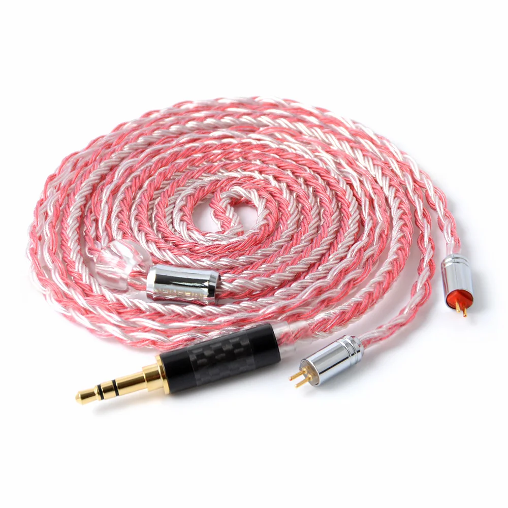 NICEHCK 16 Core Copper Silver Mixed Cable MMCX/2Pin Connector 2.5/3.5/4.4mm Plug For KZZSX/ZSN/AS10 CCAC10/C16 NICEHCK NX7/F3/M6