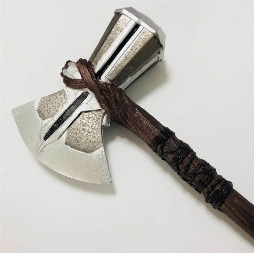 73cm Cosplay 1: 1 Thor Hammer Ax Ax Hammer Thor Thunder Stormbreaker Figure Model Role Playing PU Toy