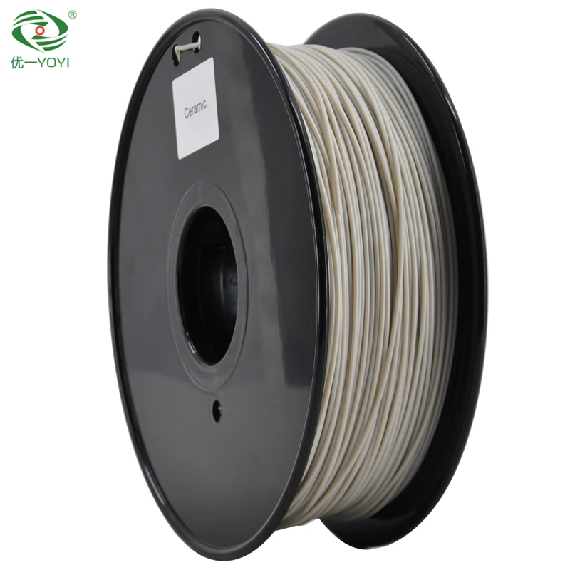 

YOYI 1.75mm High hardness and wear resistance ceramic PLA 3D Printer filament 1kg/spool