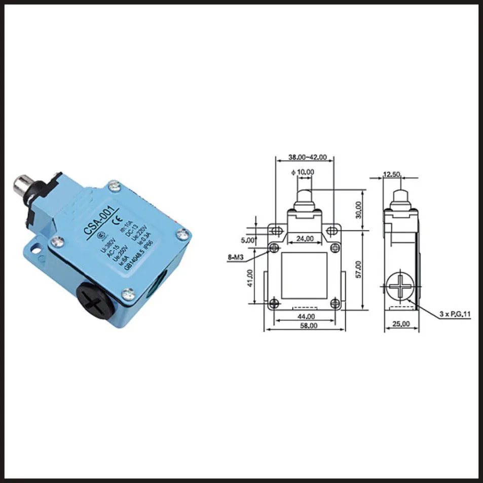 Aliexpress.com : Buy Switch travel limit switch Electrical Safety Key Interlock switch Compact Prewired Limit micro switch CSA 001 from Reliable switches ...