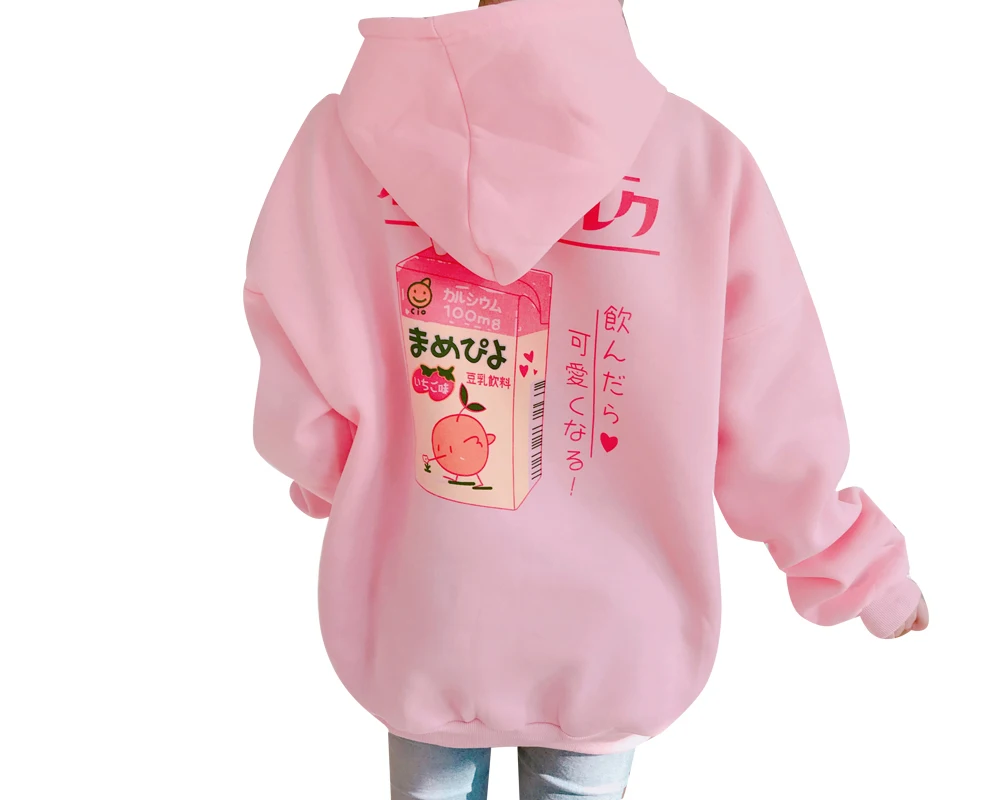 Buy Harajuku Japanese Printed Hoodies Women Autumn