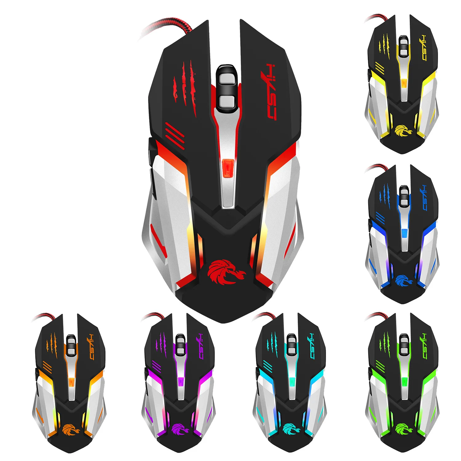 Gaming Mouse Full Color Breathing Light 6 Keys Dpi3200 Mechanical | Компьютеры и офис