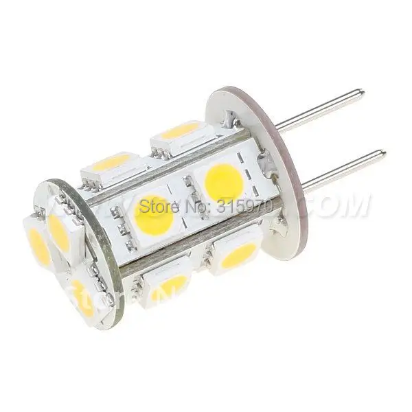 

Led G6.35 Bulb Lighting 13pcs of 5050SMD Lamp 12VDC 2.5W White Warm White