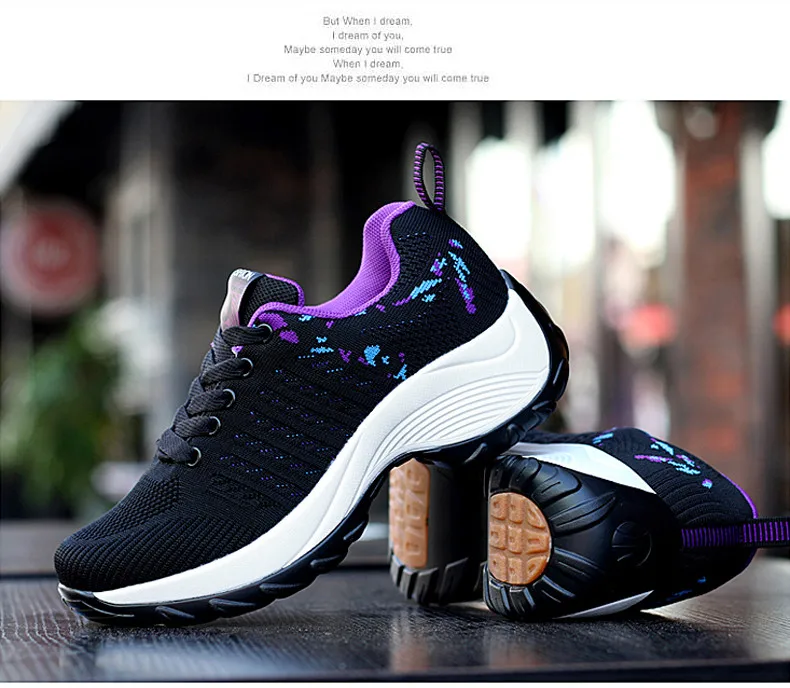 Spring women flat platform sneakers for women Lightweight Comfortable Breathable ladies laces casual sneakers (10)