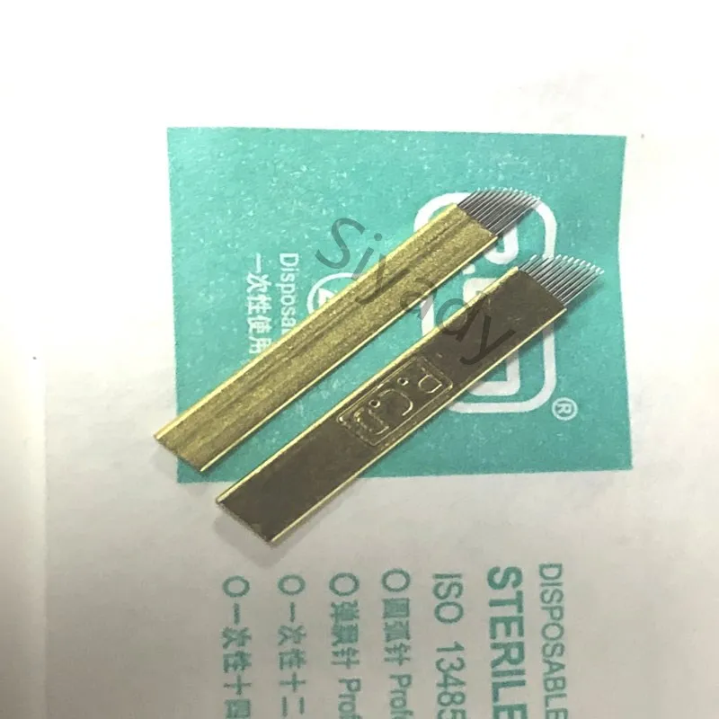 

New Arrival LAMINA NANO BLADE PREMIUM 12 /14 / 12u /14u /18u HARD 0.18MM Permanent Makeup Eyebrow Tattoo Needles For Tobori Pen