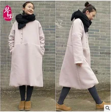 New products listed in the winter 2016, original design cotton loose big yards Women’s thickening cotton-padded clothes coat
