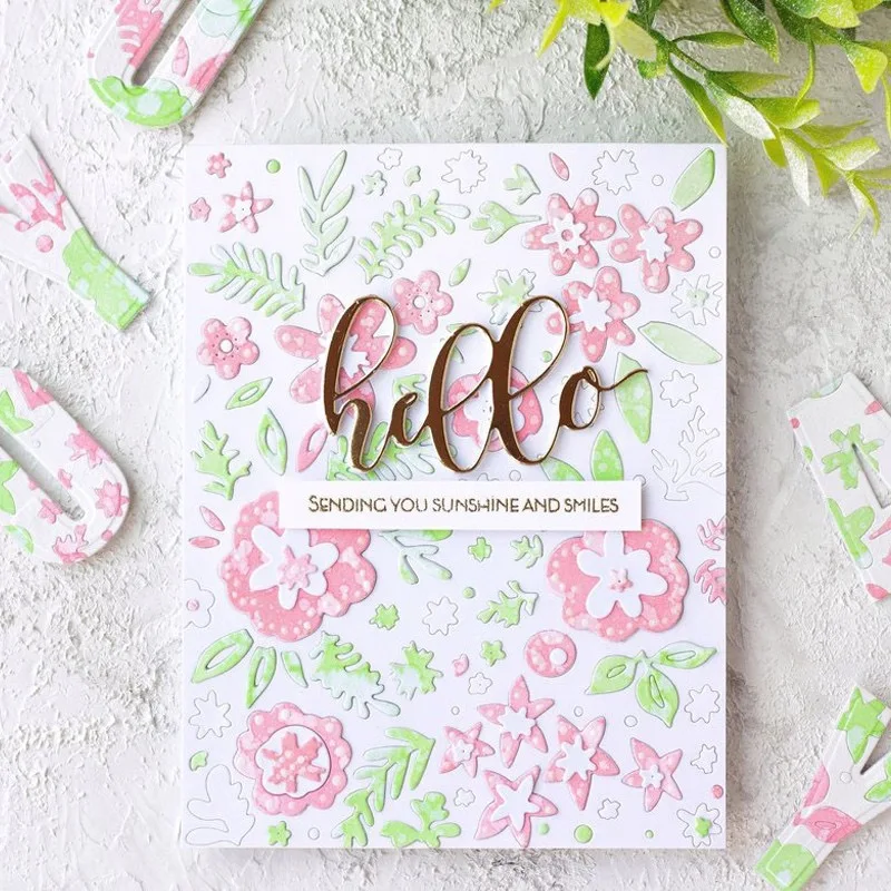 

KSCRAFT Flower Frame Metal Cutting Dies Stencils for DIY Scrapbooking/photo album Decorative Embossing DIY Paper Cards