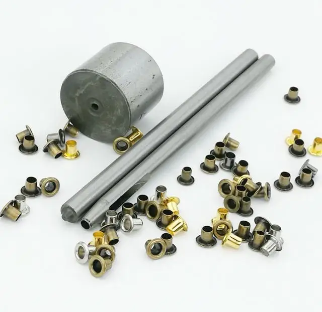 

Mini eyelet installation tool kits crimping tool to send copper eyelet 100pcs color mix doll baby clothes small eyelet tool set