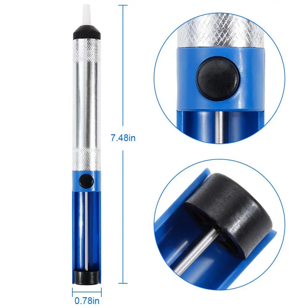 Aluminum Metal Desoldering Pump Suction Tin Gun Soldering Sucker Pen Removal Vacuum Soldering Iron Desolder Hand Welding Tools