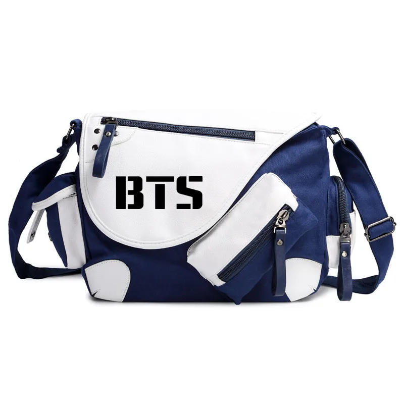 

Bangtan Boys BTS mochilas kpop canvas Messenger bag BTS school bag boys vintage bagpack women shoulder bags cute girls