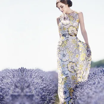 

Digital inkjet silk fabric summer silk tulle fabric clothing scarf silk fabric wholesale silk cloth tulle fabric