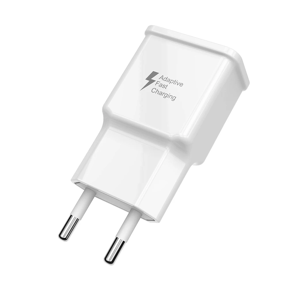 Free cable Galaxy S7 S8 S9 Fast Chrger Quick Charge EU US Plug Wall Travel Adapter QC 3.0 9V 1.67A & 5V 2A For Samsung S6 Edge (15)