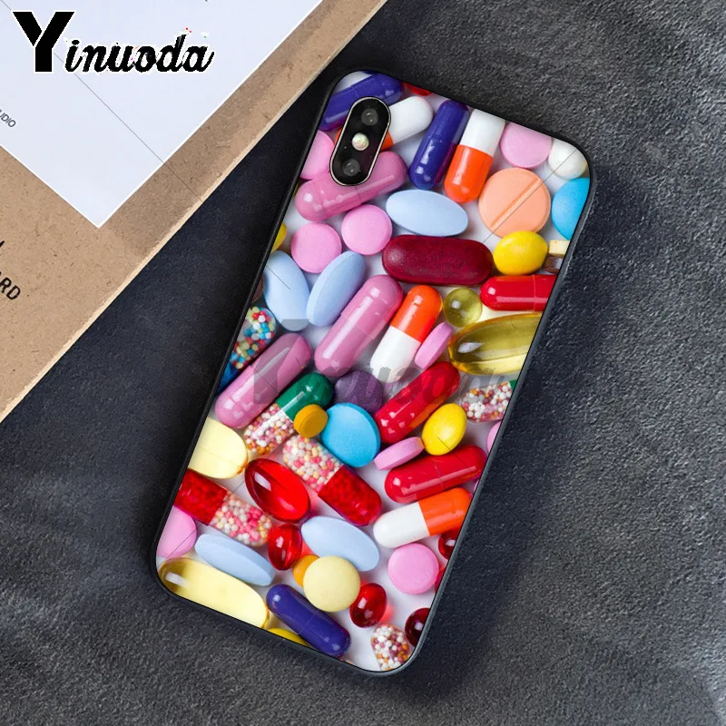 11pro MAX медицинские таблетки ТПУ чехол для телефона оболочка Apple iPhone 8 7 6 6S Plus X XS 5 5S SE