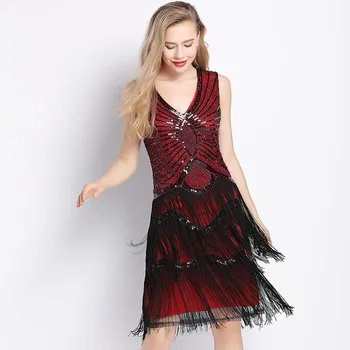 

Sexy Latin Dance Dress Women Performance Costume Competition Fringe Tassel Salsa Sequins Tango Chacha Latina Luxury Dancing Wear