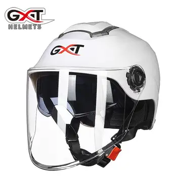 

Dragonpad Unisex Summer Motorcycle Helmet Double Lens Sunscreen Half Helmet