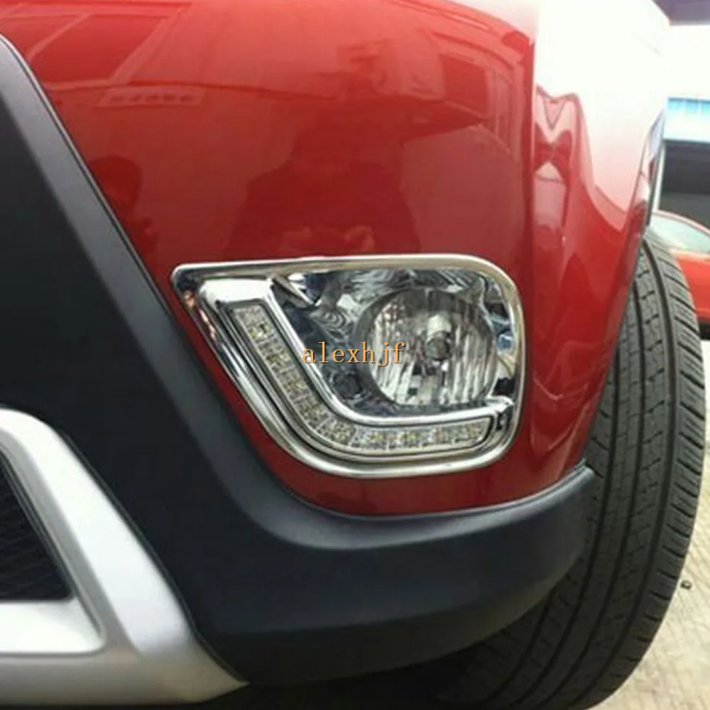 

July King LED Daytime Running Lights DRL With Fog Lamp Cover Case for Toyota RAV4 2013~16, LED Fog Lamp, 1:1, Fast Shipping