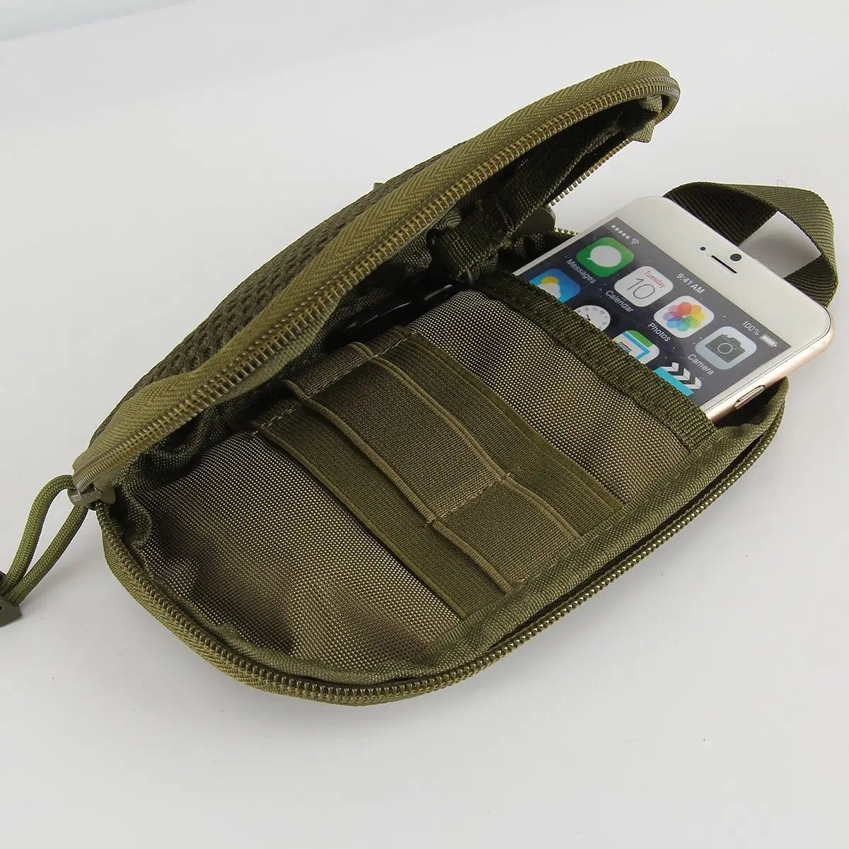 Стильный Модный популярный тактический Чехол, однотонный Повседневный карман на молнии, органайзер, военная поясная сумка