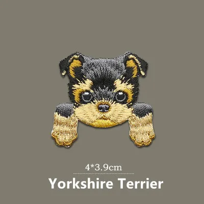 Cute Chihuahua Shiba Dog Embroidered Patch for Clothing and Accessories