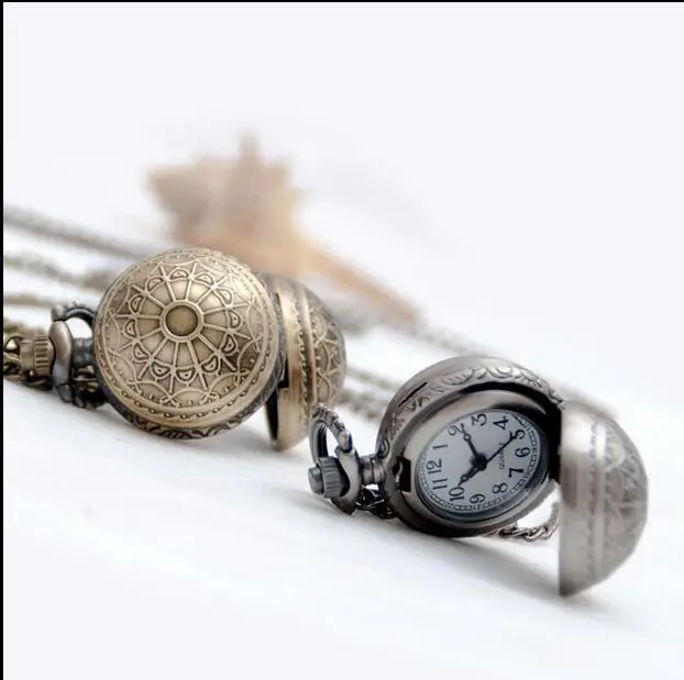 Античные золотые кварцевые карманные часы Snitch Quidditch Гарри Поттер Fob часы ожерелье для мужчин и женщин подарок Прямая