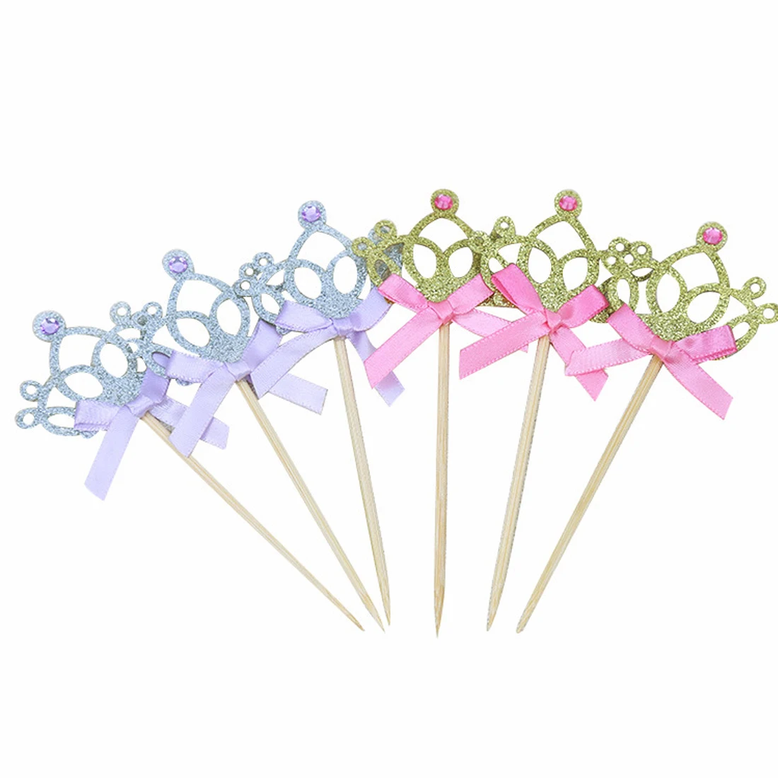 

Home 10 Pieces Crown Cake Toppers 1st Birthday Decoration Kids Baby Boy Girl Party Decoration Gold Pink Cupcake Toppers