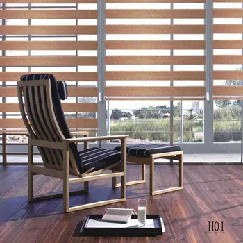 

Zebra Blinds Custom Made Shade Roller Horizontal Dual Roller Blinds & Treatmen Luxury Fold Window Curtains for Living Room