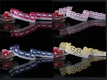 

2.5cm cotton lace trim for Christmas gift packing bedding/garment deration DIY Handmade Patchwork lace