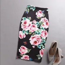 Новое поступление; женские юбки-карандаш с цветочным принтом; женские миди юбки; женские черные узкие юбки для девочек