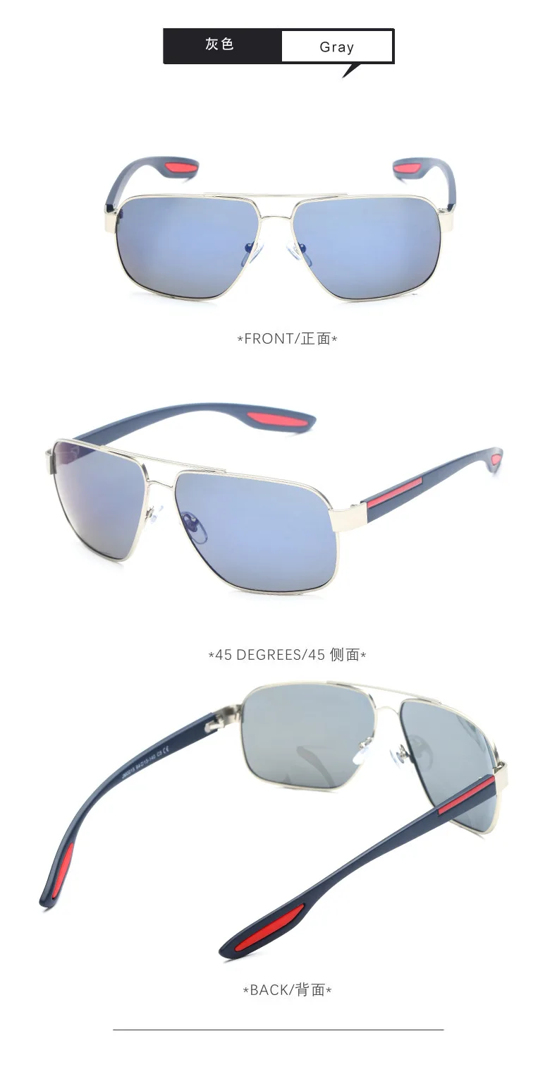 Vazrobe Мужские поляризационные солнцезащитные очки для вождения мужские очки Марка Качество с противоотражательным покрытием UV400 Винтаж черный TAC очки Polaroid