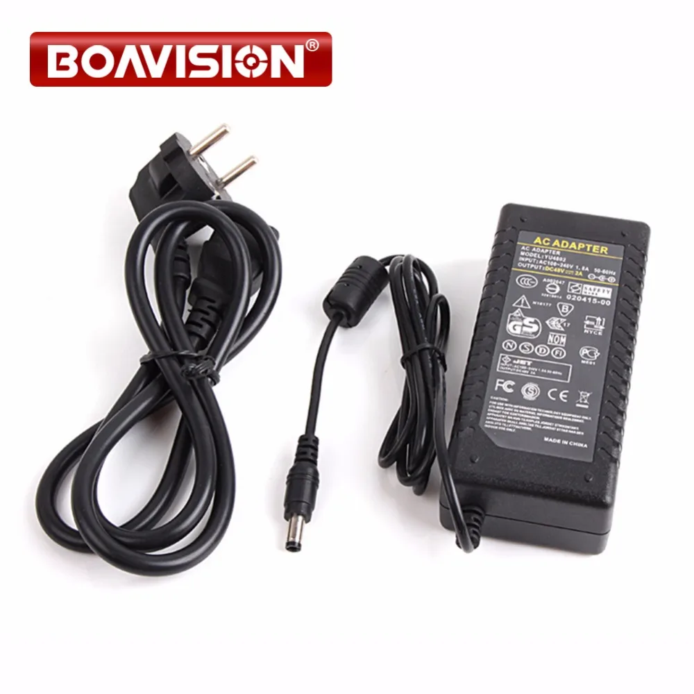 

High Quality TO AC 100V-240V Converter Adapter DC 48V 2A 96W Switching Power Supply Charger DC 5.5mm US/EU/UK/AU