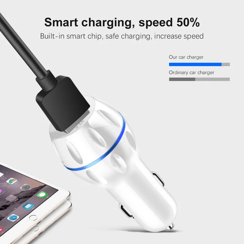 2019 Новое QC 3. 0 двойное Usb Автомобильное зарядное устройство 5 В 1 Быстрая
