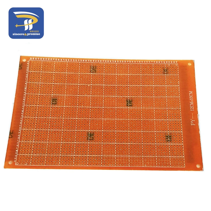 1 шт. 12x18 см 12*18 Односторонний Прототип 2 54 мм PCB Универсальный макет