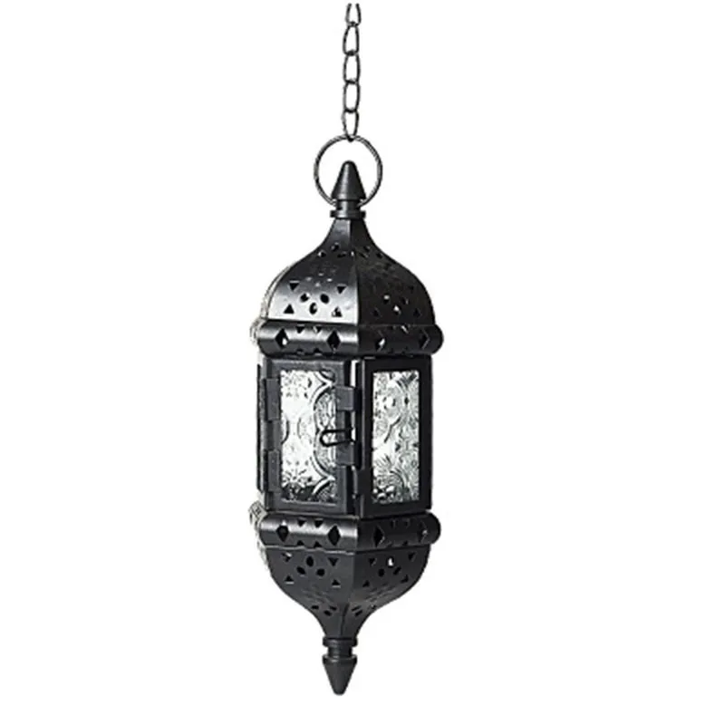 

1pc Moroccan Style Wall Hanging Candle Holder Classic Metal Candle Stick Candle Lantern For Wedding Party Home Decoration
