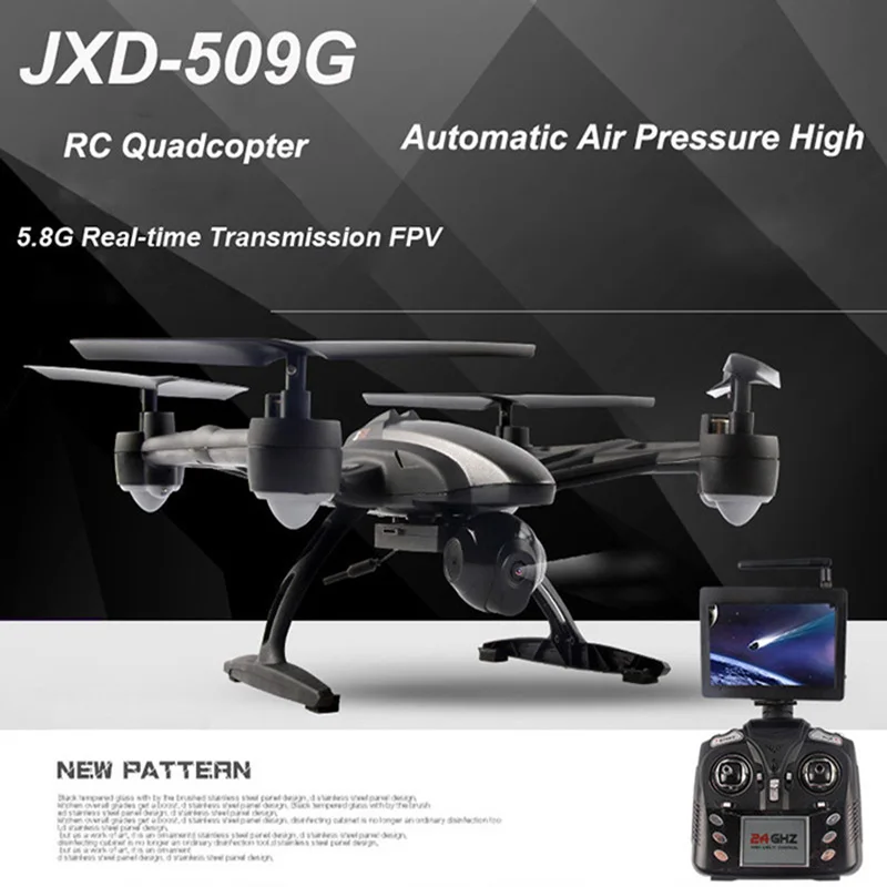 Original JIN XING DA JXD 509G RC Quadcopter Drone 5.8G FPV 2.0MP HD Camera Automatic Air Pressure High Headless Mode RC Drones