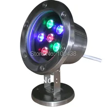 Компанией dhl! CE IP68, хорошее качество 6 Вт светодиодный прожектор, светодиодный прожектор, нержавеющая сталь, DS-10-6-6W, 12VDC