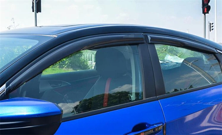 Для Honda civic оконный козырек для Honda civic- вентиляционные шторы солнце дождь дефлектор Защита 4 шт./компл. автомобиля Стайлинг