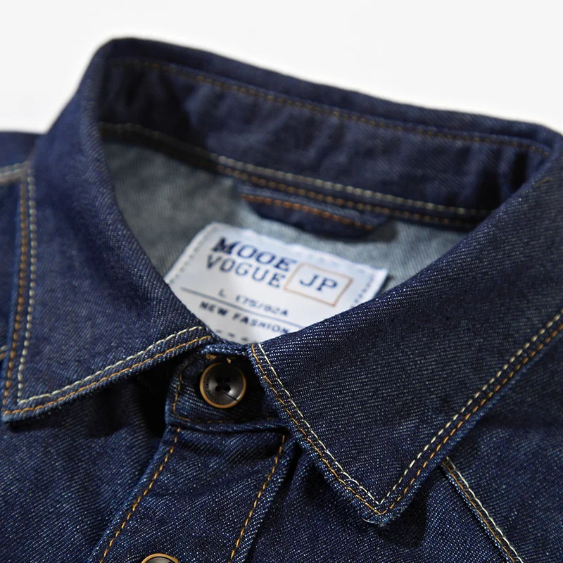 Новое поступление повседневная ретро мягкая джинсовая рубашка мужская высокое качество хлопок оригинальный бренд Tace & Shark Мужские рубашки