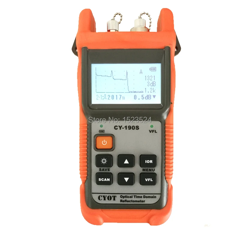 Оптическое волокно Ranger MINI OTDR CY190S Визуальный дефектоскоп Обнаружение