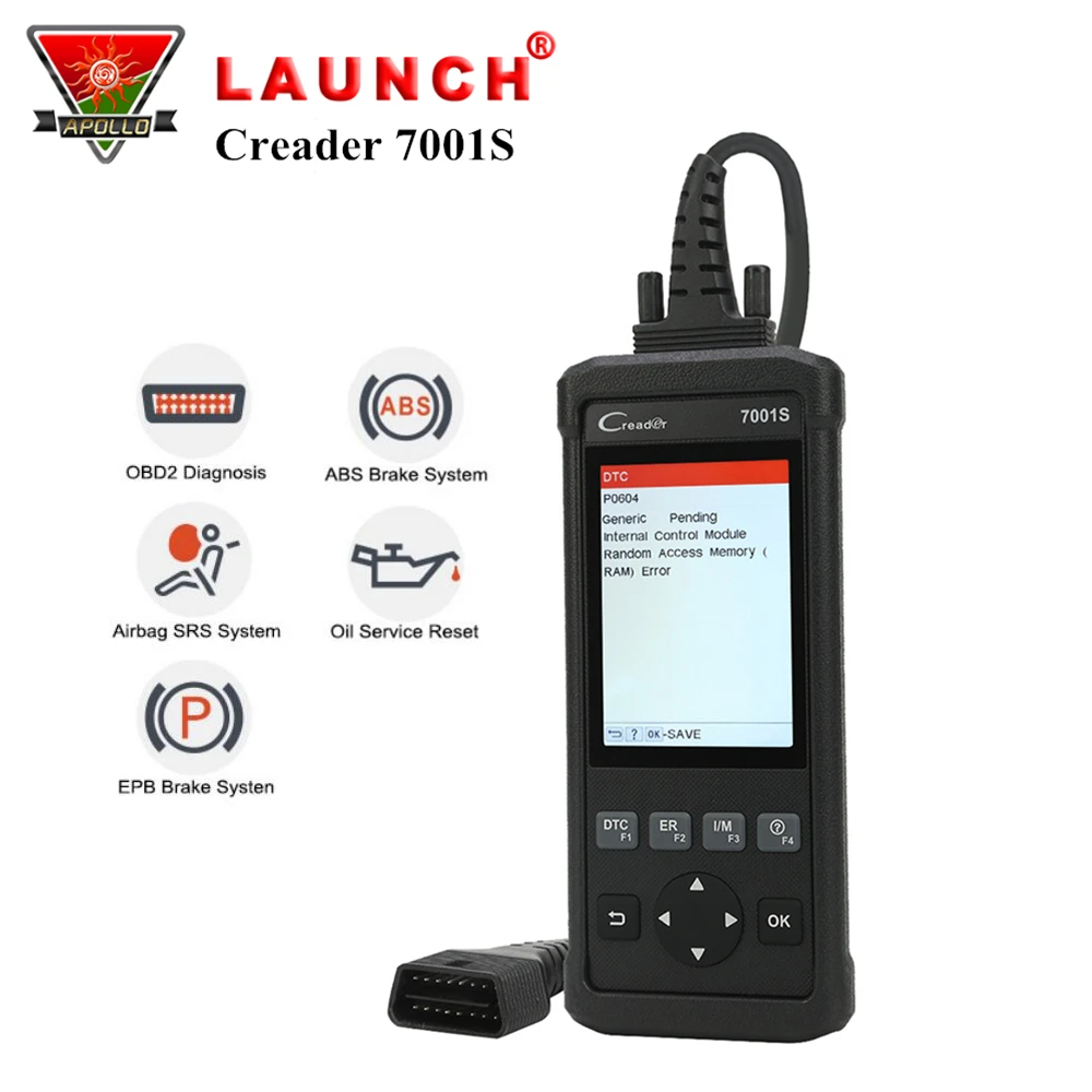 Launch X431 Creader 7001S Auto OBD2 Scanner CR7001S OBD Car Diagnosic Tool ABS SRS System EPB Oil Reset Code Reader pk CR8001 Launch X431 Creader 7001S Auto OBD2 Scanner CR7001S OBD Car Diagnosic Tool ABS SRS System EPB Oil Reset Code Reader pk CR8001