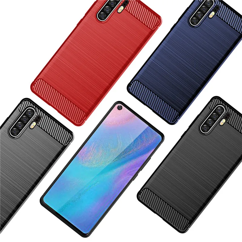 100 шт./лот для huawei P30 Pro Чехол из углеродного волокна матовый Мягкий ТПУ Силиконовая задняя крышка для huawei P20 P30 Lite Nova 4 3 2i(L98