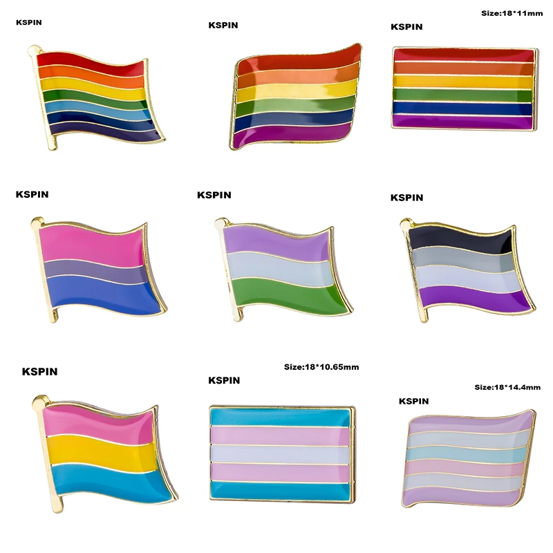 Lgbt Pride Rainbow Flags Intersex Pride Asexual Pin Metal Badges For Backpacks Brooch Jewelry Brooches Aliexpress